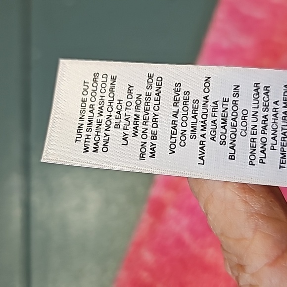 CHICO'S 1 NWT Light weight top.‎ Envelope zipper. Beautiful pink 💗Size (8-10) - Picture 14 of 14